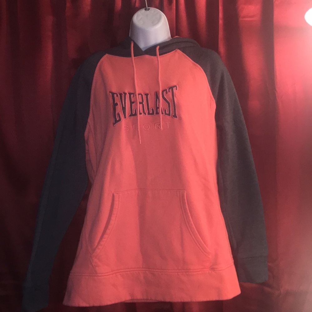 Everlast sport peach and gray hoodie